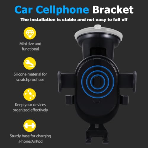 KALLORY Car Phone Holder, Universal Vent Mount Cell Phone Holder for Car