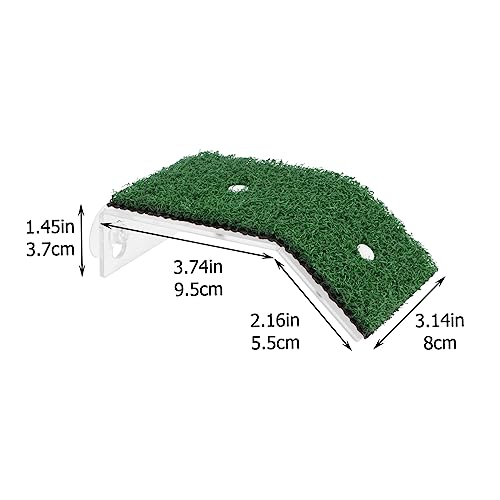 Abaodam 1pc Turtle Drying Platform Simulated Lawn for Aquatic Pets Reptile Basking Ramp for Fish Tanks and Aquariums Nonslip Design for Easy Climbing