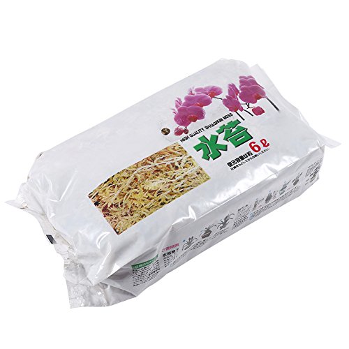 Long Fiber Sphagnum Moss, 6L Sphagnum Moss Potting Mix Soil for Carnivorous Plant, Phalaenopsis Orchid, Sarracenia, Fly Traps, Reptiles