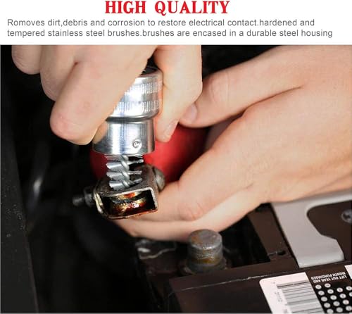 Battery Brush Cable Cleaner with 8Pcs Protector Fiber & 1Pcs Brush