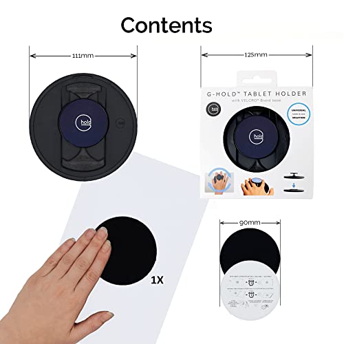 G-Hold® - Comfort Tablet Holder Works with Any Tablet, Tablet case, e-Reader, iPad - Universal, Ergonomic, Rotating, Folds Flat and Adjustable (Navy) - color: Navy