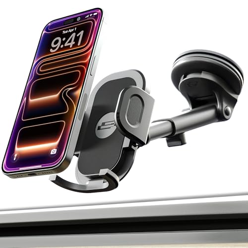 Bracketron TripGrip 2.0 Car Phone Holder, Dash & Window, Suction Cup, 360°