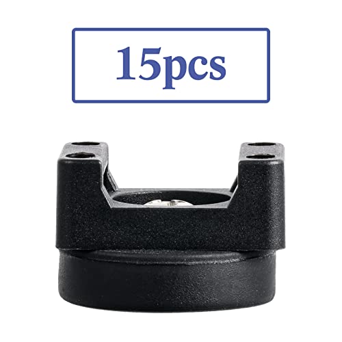 Yookeer 15 Pcs Magnetic Zip Tie Mount Cable Clips Black, 22 mm - size: 22 mm