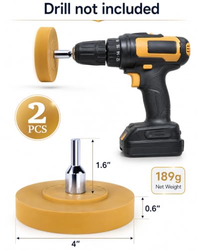2 Pack Eraser Wheel Decal Remover Eraser Wheel Adhesive Remover