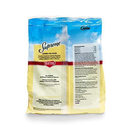Kaytee Supreme Guinea Pig Food, 5-Lb Bag - size: 5 Pound (Pack of 1)