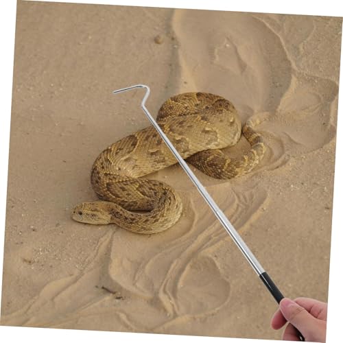 balacoo Retractable Reptile Hook Snake Catching Tool for Moving Handling Snakes Portable Accessory and Reptile Collectors