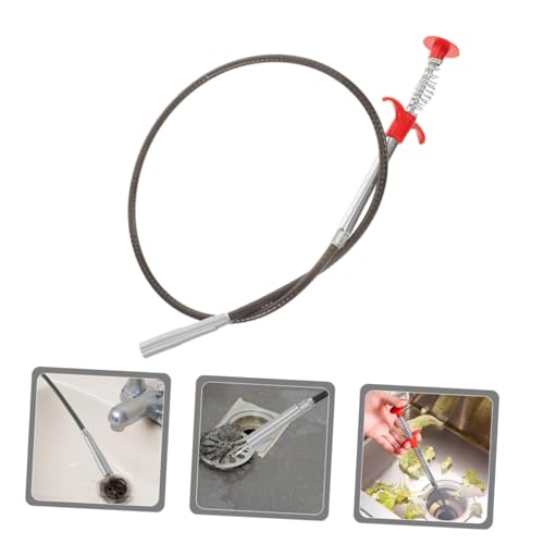 Spring Dredging Tool Fast Blockage Removal Versatile Materials Household Use Easy to Operate Drain Cleaning Brush Pressure-type Cleaning Hook Kitchen Bathroom Restaurant