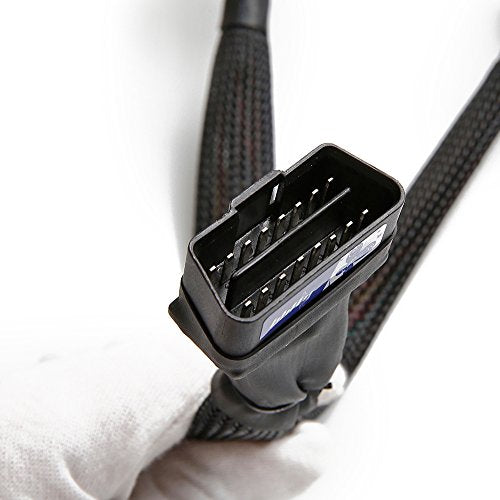 bbfly-B6 OBD2 Splitter OBDII Extension Cable Adapter (1FT/30CM) (1Pack) - size: 1Pack