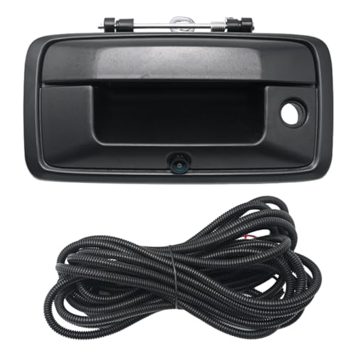 Tailgate Handle Backup Camera Rear View Camera Replacement for Silverado 2014-2018 Sierra 1500/2500HD/3500HD 2014-2018, Replacement for Canyon 2015-2018 with 26FT Extension Cable