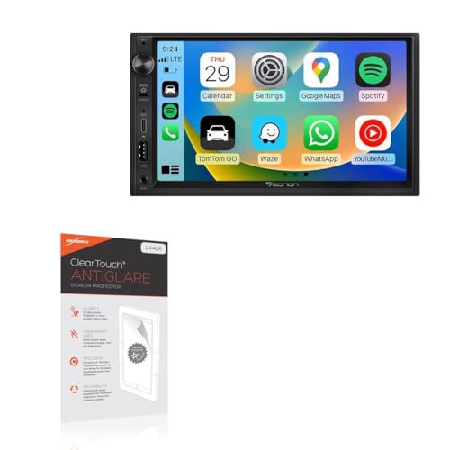 BoxWave Screen Protector Compatible with Eonon X3 QLED Linux Double Din Car Stereo (7 in) - ClearTouch Anti-Glare (2-Pack), Anti-Fingerprint Matte Film Skin