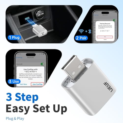 Wireless CarPlay Adapter (Grey) - color: Grey