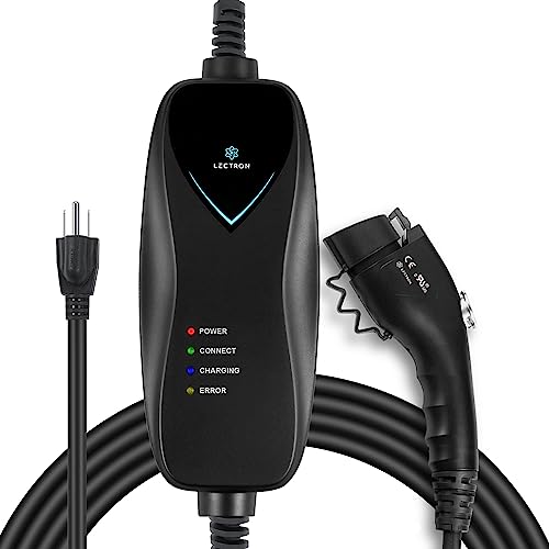 Lectron Level 1 EV Charger - ETL Certified, 120V, 15 Amp, 16 ft Extension Cord & J1772 Cable - Portable Electric Car Charger for J1772 EVs with NEMA 5-15 Plug - size: 15A NEMA 5-15