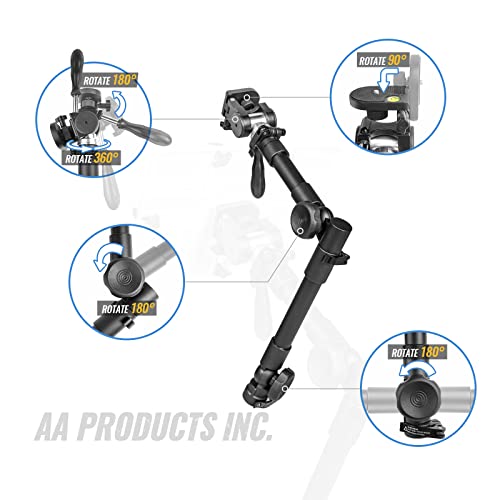 AA-Products T-100AP Aluminum Vehicle Tablets/Laptop/Ultrabooks Computer Mount Stand for Trucks-Vans-Cars-SUVs