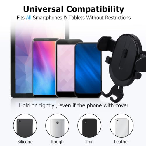 KALLORY Car Phone Holder, Universal Vent Mount Cell Phone Holder for Car