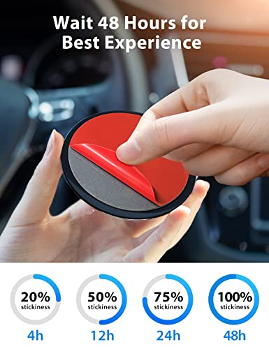 VICSEED 3M VHB Sticky Adhesive Pad Replacement for Dashboard/Dash Cam Suction Cup Mount, 80 mm/3.15" Circle Double Sided