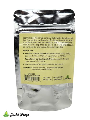 Josh's Frogs MicroCal Calcium Additive for Invertebrates, Soils and Substrates (.75 oz)