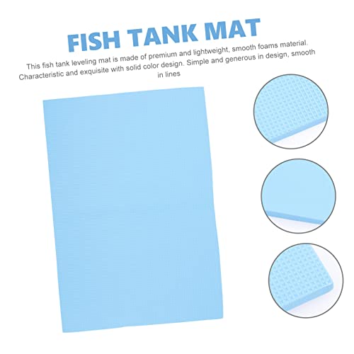 Aquarium Bottom Mat Thick Non-Skid Fish Tank Pad for Leveling and Insulation Household Tank Mat for Fishkeeping and Aquatic Environments - color: Blue