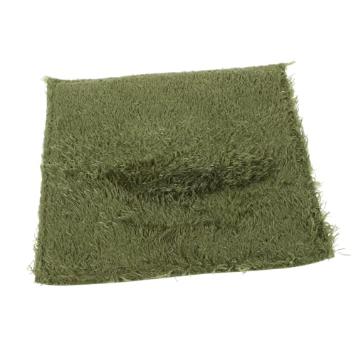 Reptile Carpet Mat for Tortoises and Snakes Washable Terrarium Liner Moisture Retaining Faux Grass Bedding for Reptile Habitats and Enclosures - size: 20.00X20.00X0.50CM