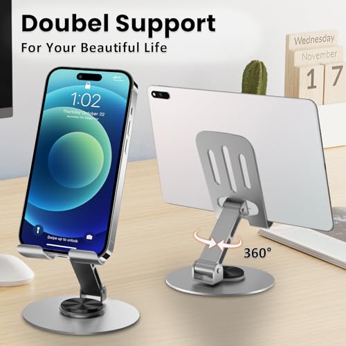 Universal Metal Cell Phone Stand, Grey - color: Grey