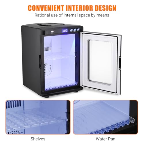 GarveeTech Scientific Incubator 25 L, Digital Laboratory Incubator with AC & DC Power, Reptile Incubators for Hatching Eggs with Precise Temperature Control from 10 to 60°C (72°F to 140°F), Black