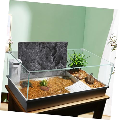 VOSAREA 3D Natural Background Reptile Tank Decoration Panel PVC Reptile Cage Decorative Panel