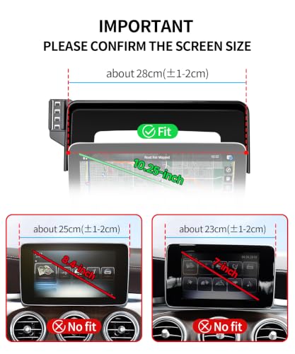 Car Phone Holder for Mercedes-Benz GLC/V-Class 2020-2022, C-Class 2019-2021 - size: for 20-22 GLC & 19-21 C-Class(10.25-Inch only)