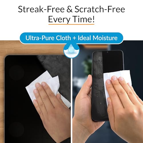 iCloth Screen Cleaner Wipes Individually Wrapped Travel Size Streak-Free (24 Large Wipes) - size: 24 Large Wipes