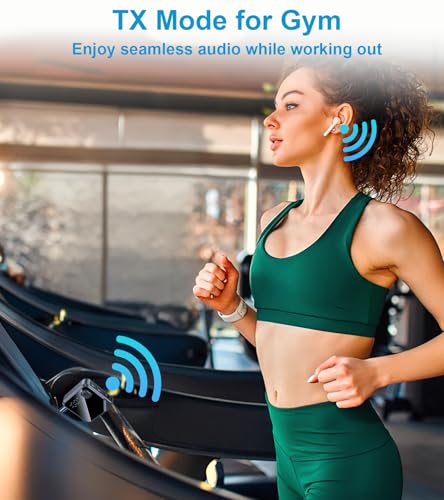 Bluetooth Transmitter Receiver for TV & Airplane AUX Adapter