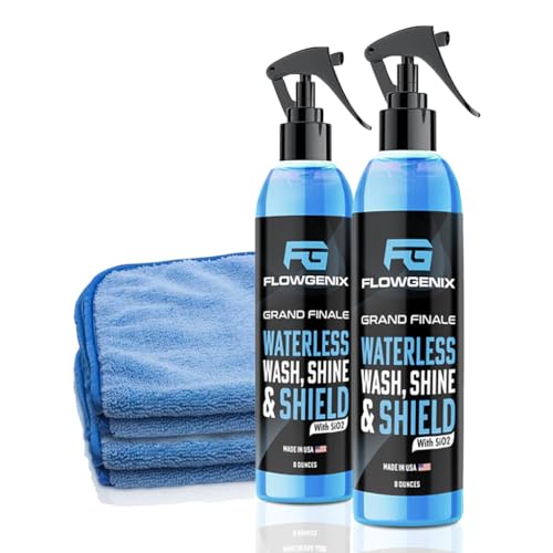 Waterless Car Wash Spray 8 oz - Motorcycle Cleaner (2-Pack) - color: Waterless Car Wash Spray (2-Pack)