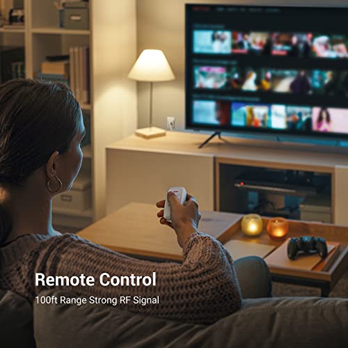 DEWENWILS Plug-in Lamp Dimmer Switch, Wireless Remote Dimmer Plug for Floor Lamps, Table Lamps, String Lights, 100FT Range, Compatible with Dimmable LED/Tungsten Bulbs - style: Handheld Remote Control