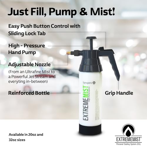 ExtremeMIST High-Performance Automotive Sprayer - Handheld Pump Sprayer for Interior & Exterior Detailing - Portable Mister with Adjustable Nozzle - Continuous Ultrafine Mister for Car Washing - 20 Oz - size: 20 Oz (Pack of 1)