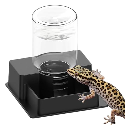 Reptile Water Feeder - Automatic Leak-Proof Dispenser, Constant Level Hydration Station | Waterer for Gecko Snake Lizard Bearded Dragon Home Indoor Tank Habitat - color: ll