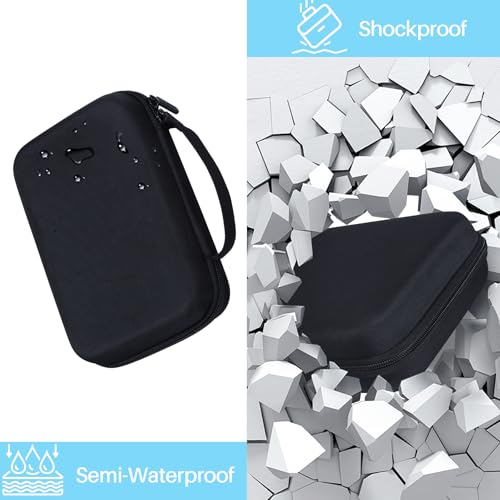 Lebakort Hard Case Compatible with 5-7 Inch Garmin RV 780/785 RV Cam 795 dezl OTR700/OTR710/OTR610/ DriveSmart 76/65/61/66/55/ Drive 51/52/53 Garmin GPS Navigator - size: for 5-7 inch GPS