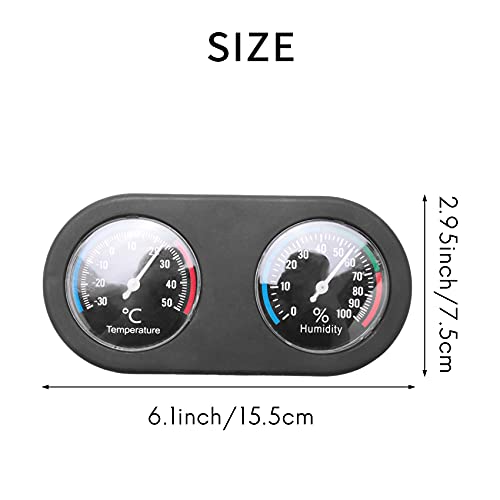 Reptile Tank Thermometer Hygrometer Temperature Humidity Monitor for Vivarium Terrarium