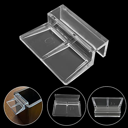 12 Pack Aquarium Lid Clips DIY Aquarium Lid Holder Clear Acrylic Fish Tank Support 10MM Aquarium Glass Holder(10MM) - size: 10MM