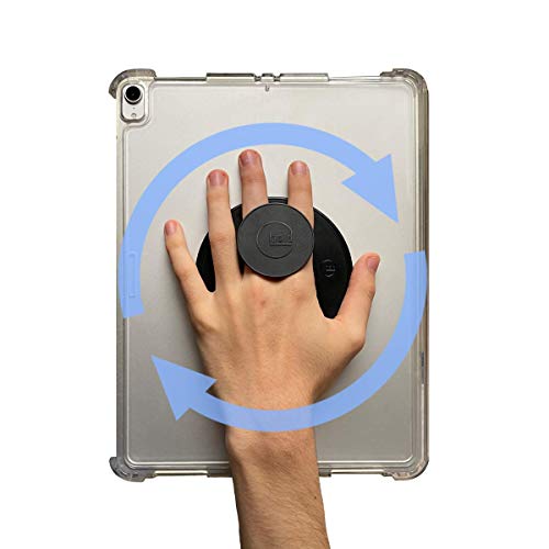 G-Hold® - Comfort Tablet Holder Works with Any Tablet, Tablet case, e-Reader, iPad - Universal, Ergonomic, Rotating, Folds Flat and Adjustable (Black) - color: Black Engraved