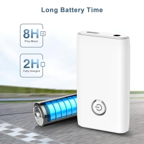 Bluetooth 5.3 Aux Adapter for Car, Bluetooth Transmitter for TV - color: white