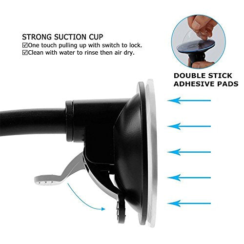 4 Mounting Tabs2.1 inches Diameter Adhesive Pads Round Double Sided Foam Tapes Perfect for Windshield, Dashboard Toys, GPS, Tiles, Walls - size: Transparent 2.1 inches Diameter