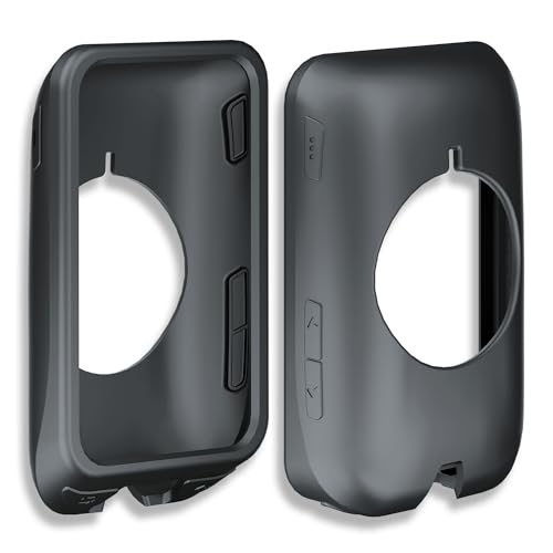 [3-Pack] INNOSURE Premium Silicone Case & Tempered Glass Screen Protector for iGPSPORT iGS800 - Cycling GPS Computer Anti-Drop, Durable (Grey) - color: iGS800 - Glass & Case Grey