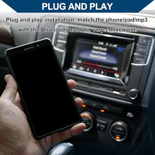 Stereo Radio Harness with Microphone Handsfree for BMW E46 3 Series AUX Adapter Music Cable Convenient 11.5cm 1 Set Black
