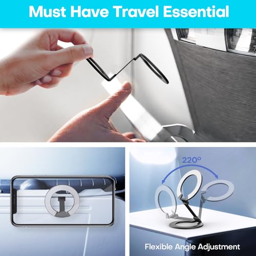 Mini Airplane 2-Pack Magnetic Phone Mount for MagSafe, Travel Mount, Silver - color: Silver, size: 2 Pack