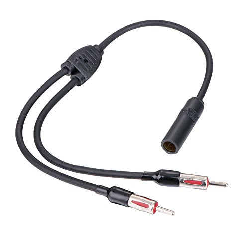 40-UV44 for Metra Car Audio Stereo Antenna Splitter Y AUX Adapter 1 Female 2 Male