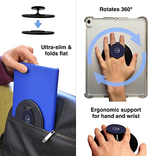 G-Hold® - Comfort Tablet Holder Works with Any Tablet, Tablet case, e-Reader, iPad - Universal, Ergonomic, Rotating, Folds Flat and Adjustable (Navy) - color: Navy