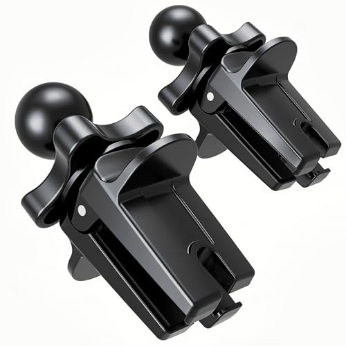 OHLPRO 2Pack Car Air Vent Clip Replacement, [Stable & Anti-Shake] Phone Mount Base with 16mm Ball Head, Heavy Duty Air Vent Holder Compatible with iPhone, Samsung & Most Car Phone Cradles