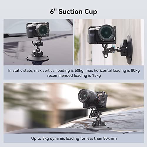SmallRig 6" Suction Cup Mount for Car Camera/Smartphone - 4114