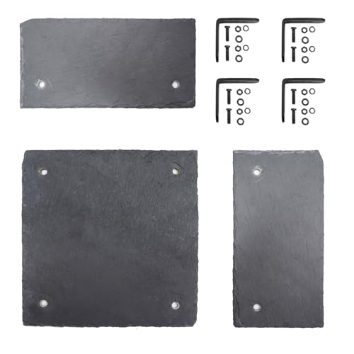 Bearded Dragon Tank Accessories, Slate Rocks for Reptiles, Bearded Dragon Basking Platform, Habitat Hide for Bearded Dragons, Tortoise, Gecko, Snake and Other Reptile & Amphibian
