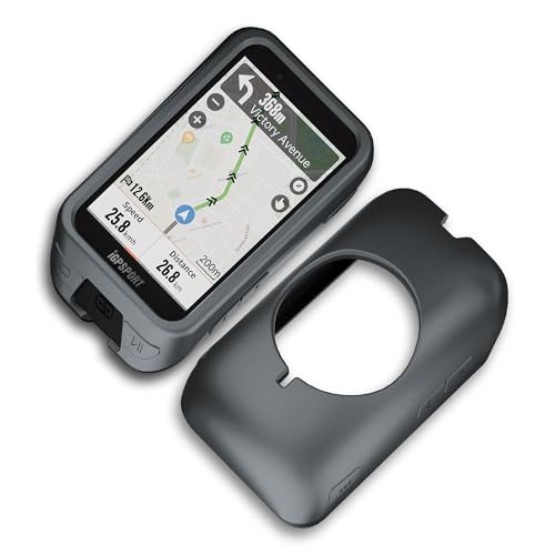 Premium Protective Silicone Case Cover for iGPSPORT iGS800 - Cycling GPS Computer - Max Protection, Durable, Non-Slip, Shockproof Anti-Static/Dust Coating (Grey) - color: iGS800 - Case - Grey