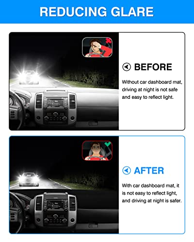 Autorder Dashboard Cover Mat Fit for 2005-2021 Nissan Frontier/2009-2012 Suzuki Equator Accessories Dash Cover Flannel Dash Mat Sunshade Glare UV Rays Protector - size: Black 05-21 Nissan Frontier