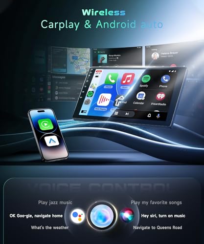 5/6GWiFi 8Core Qualcomm 4G+64G,Radio for Toyota RAV4 2007-2011 Radio Android Car Stereo 5.1Bluetooth,Wireless Carplay,DSP Hi-Res,Android Auto,9‘’ 1280P IPS Touch Screen,Cooling Fan,GPS,FM/RDS,Camera