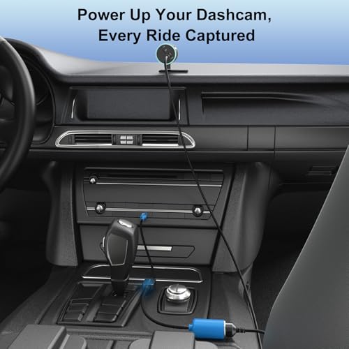 J&D USB C Male to 12V Car Cigarette Lighter Socket Female Converter Cable, 12V 18W Power Cable for Dash Cam, GPS, Car LED Light Strips, Blue, 1 ft - color: Blue, size: 1 ft